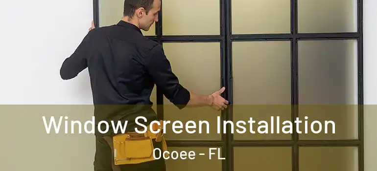 Window Screen Installation Ocoee - FL